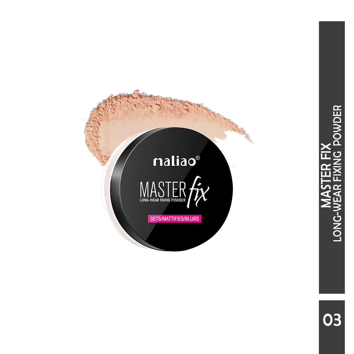 Maliao Master Fix Long Wear Compact Powder - Smooth Finish for All-Day Beauty